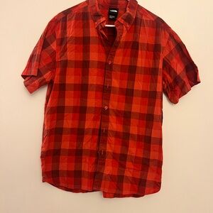 The North Face Red and Black Plaid Men's Shirt